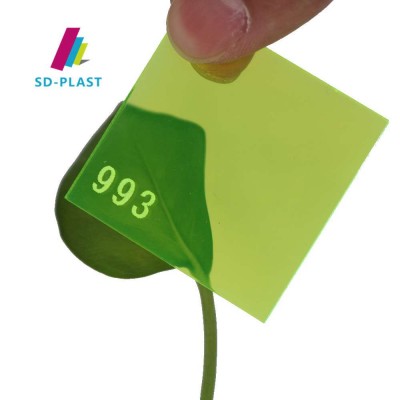 Custom Fluorescent Perspex Green Acrylic Sheets